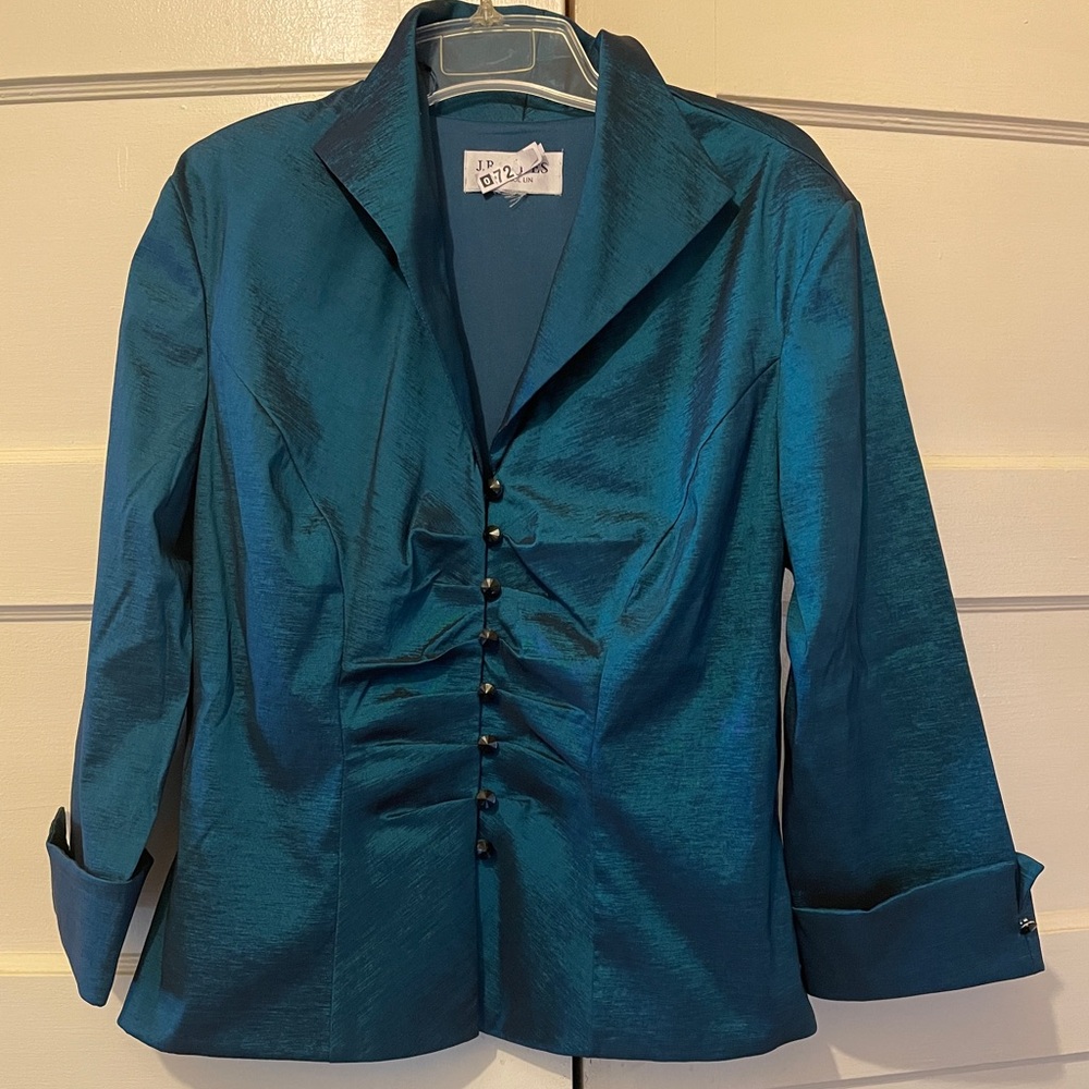 Elegant Turquoise Blue /Green Women's Jacket